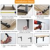 TORACK 24" Folding Shelf Brackets Heavy Duty Shelf Bracket Wall