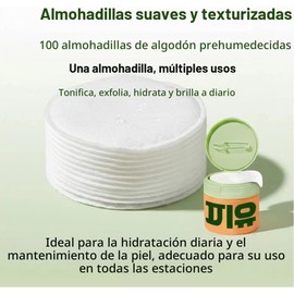 Discos Tónicos Hidratantes – Discos de Tónico para Manchas Oscuras, Arrugas y Piel Opaca, Fórmula Hidratante con Mucina de Caracol, Niacinamida, Péptidos y Centella – 100 Unidades (2)