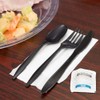 100 Plastic Forks Black Medium Weight | Plastic Cutlery Disposable