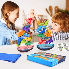 DejaNard Montessori Toy from 3 4 5 6 Years Dino Toy Boy 3 4 5 6 Years Stacking Stones Children's Toy from 3-5 Years Gift Girls 3-7 Years Games Motor Skills Toy 3 Years