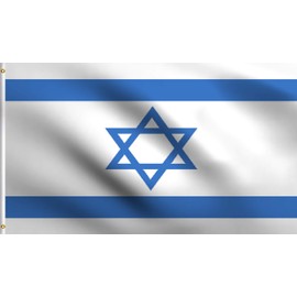 DMSE Isreal Israeli Flag of Zion דגל ישראל‎ Degel Yisra'el علم إسرائيل‎ ʿAlam IsraʼīlFlag 2X3 Ft Foot 100% Polyester 100D Flag UV Resistant (2' X 3' Ft Foot)