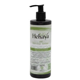 Hekaya Natural Olive Oil Liquid Soap liquid With Organic Ingredients, Vegan Soap, Moisturizing, Handmade, Scented (Amber) Pump Bottle Dispenser -(13.5 Fl Oz / 400 mL)