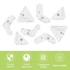 UFURMATE 8Pcs Triangle/Right Angle Bracket Corner Shelf Support with Magnets