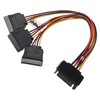 vhbw SATA Power Cable to 3X SATA Female for Hard