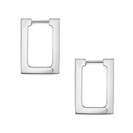 Glanzstücke München Women's Creole Earrings 925 Sterling Silver, Silver