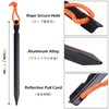 TRIWONDER Aluminum Tent Stakes Pegs & Reflective Guylines with Tent