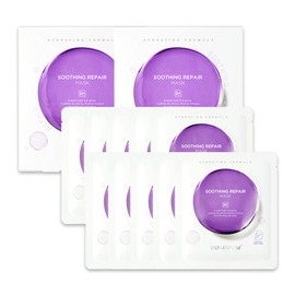 Dermapump (현대홈쇼핑)더마펌 수딩 리페어 마스크 R4 워터겔 수분 충전 마스크 2박스 (10매입) (Hyundai Home Shopping) Dermafirm Soothing Repair Mask R4 Water Gel Hydrating Mask 2 Boxes (10 Sheets)