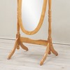Roundhill Furniture Traditional Queen Anna Style Wood Floor Cheval Mirror,