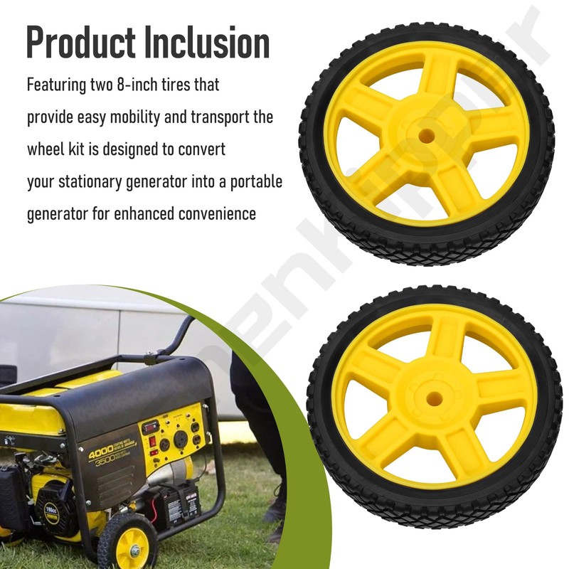 40065 Generator Wheel Kit for Champion 2800-4750-Watt Generators with Folding