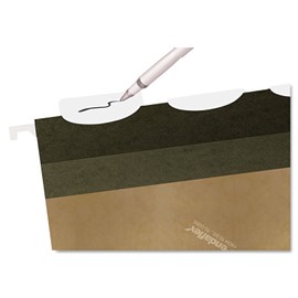 Pendaflex Ready-Tab Hanging Folders, 1/5 Tab, Letter, Green, 25/Box (PFX42590)