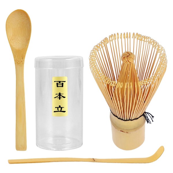 BTtime 100 pcs Tea Utensils, Set of 3, Chasen, Bamboo