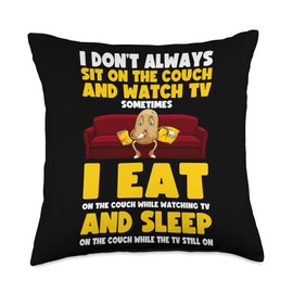 Homebody Couch Potato Throw Pillow