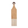 Mud Pie Large Leather Handle Long Board; 24" x 6"