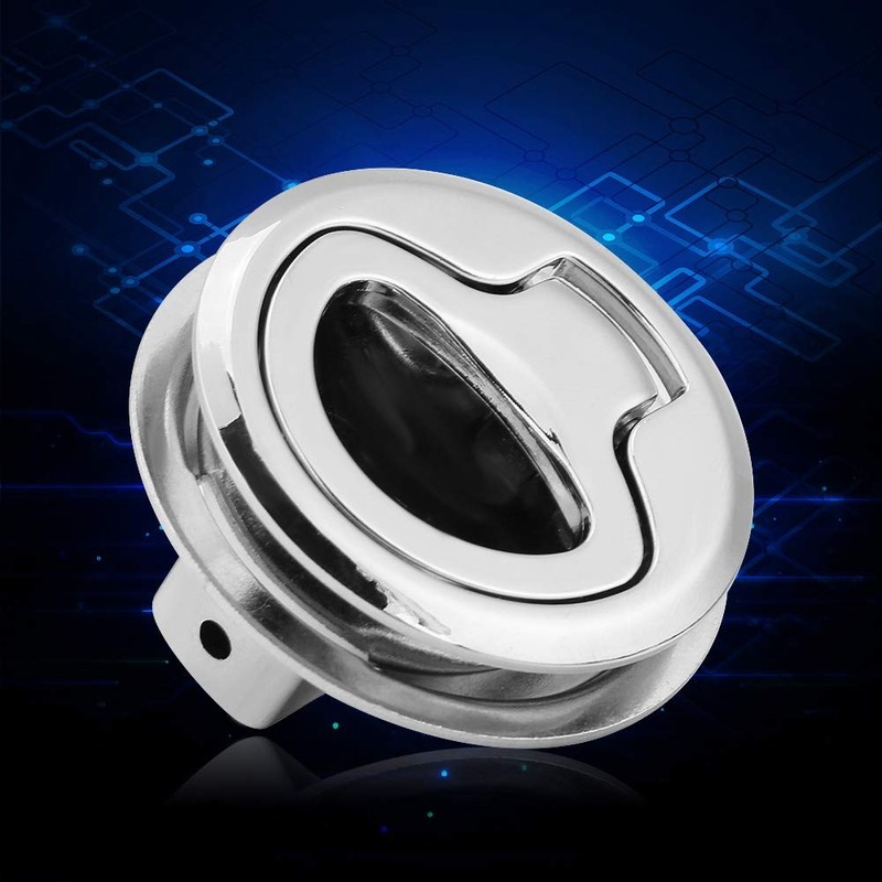 Nikou Flush Pull Hatch Slam Latch, 1.5 Inch Zinc Alloy