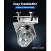 2 Pack 45 Degree Watermelon Light Brackets, Stainless Steel Clamp-On