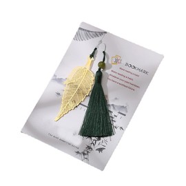 ARFUKA Bookmark Metal Leaf Tassel Pendant Bookmark Metal Bookmark for Women, Children, Teenagers, Girls, Readers and Book Lovers