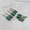 EMSea 30pcs Rubber Polishing Bits Cone Cylinder Shape Polishing Burrs