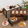 ELITEROO 3 Tier Cupcake Stand & Wood Display Risers, Dessert