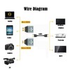 NFHK 3pcs/Set Micro & Mini HDMI to HDMI Compatible 1.4