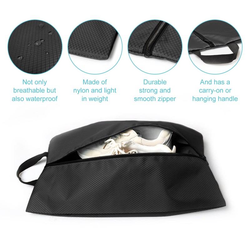 3-Piece Shoe Bag, Large Capacity Waterproof Shoe Bag, Portable Travel