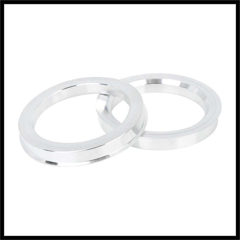 Hihaha 4pcs 73.1 to 57.1 mm Aluminium Alloy Car Hub