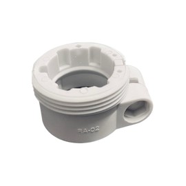 Thermostat Adaptor for Heating Valves RA, RAV, RAVL, Caleffi, Giacomini and M28 x 1.5 Plastic in Light Grey (Thermostat Adapter Set)