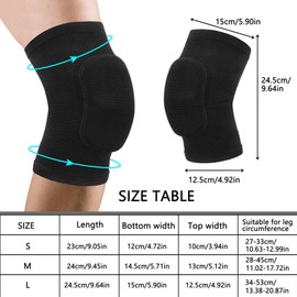 BLURBE Protective Knee Pads - Soft Breathable Knee Guards Training Kneepads Adult Knee Protector for Dancing Cycling Training Running Volleyball Tennis Yoga