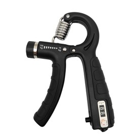 Hand Grip Strength Trainer, 220.5 lbs (100 kg), Count, Adjustable, Muscle Training, Rehabilitation, Grip Strength Training, Anti-Slip, Unisex, Portable, Black