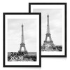 iRahmen 24x36 Poster Frame Set of 2 with Plexiglass, Black