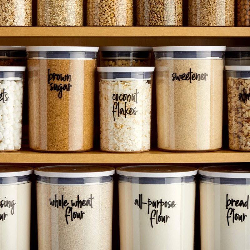 Talented Kitchen 157 Pantry Labels for Food Containers - Preprinted
