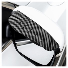 Kewucn 2 PCS Mirror Rain Visor Eyebrows, Waterproof Side Mirror Visor Rain Guards, Carbon Fiber Auto Rear View Mirror Protecters, Universal Exterior Accessories Fits Most Cars (Carbon Fiber B)
