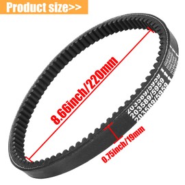 QAZAKY 2 PCS Drive Belt Compatible with Manco 5959 Comet 203589 Hoffco 99470 30 Series TAV30 TAV2 Ken-Bar 300009 Carter Kartco Go Kart 5HP-6HP 7HP 285B 286B 286U 485B 906C Murray 12-8487 Rotary 8487