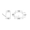 SANEI W45-CW Paper Towel Container, Wall Mounted, Holds Approx. 400
