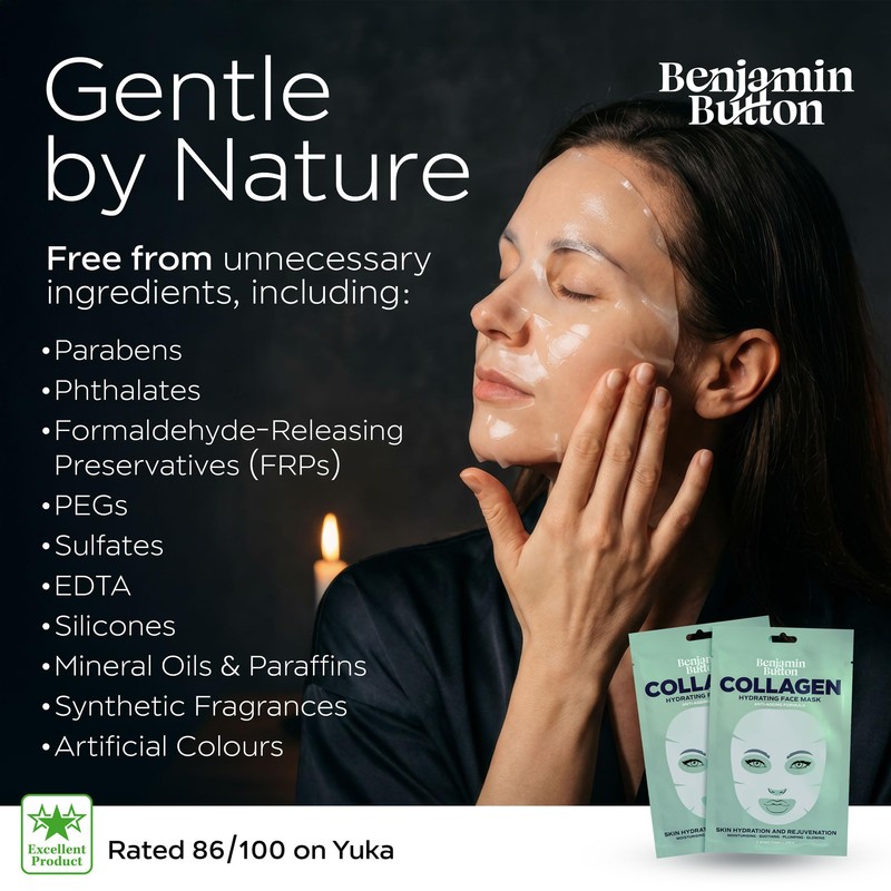 Collagen Face Mask Korean, Bio Collagen Real Deep Overnight Hydrating