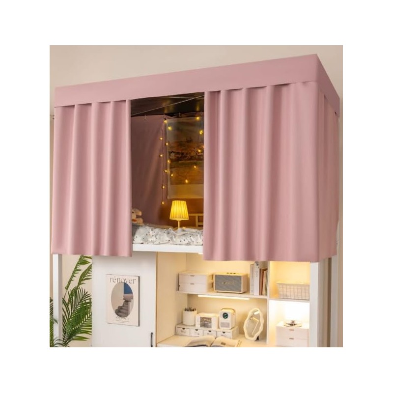 XGOPTS Students Dormitory Bunk Blackout Bed Curtain, Dormitory Bottom Bunk