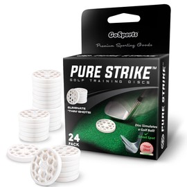 Approach [Sweet Spot Disc Indoor Outdoor PURE STRIKE GoSports Golf Wedge Iron Practice Pack of 24