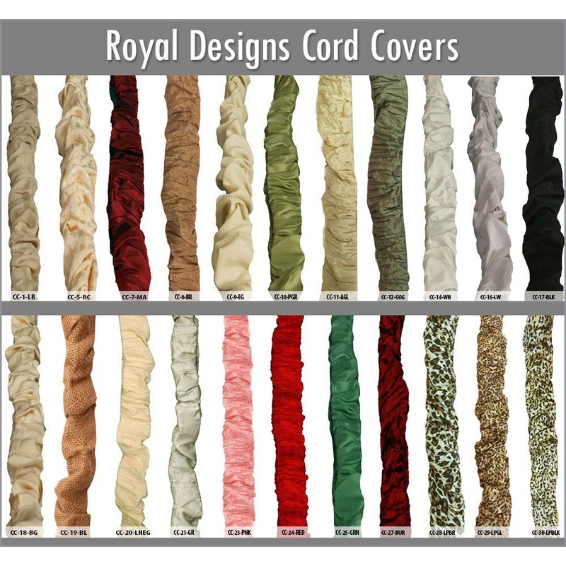 Royal Designs, Inc CC-31-BLU-2 Cord & Chain Covers, Pack of