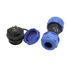 HangTon SP17 4 Pin Connector Waterproof Aviation Circular 5A Male Female Cable Plug Chassis Socket for Outdoor Power Light Application