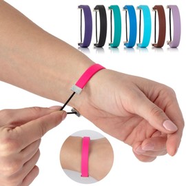 SnappBandZ ANXIETY BRACELET for All-Day Stress Relief and Positive Mental Focus; Multiple Sizes and Colors, X-Large, Nickel