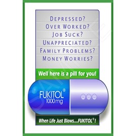 Bar Sign Funny Fukitol 8"x12" Made In USA All Weather Metal. Perfect For Your Man Cave Lounge Beer Drinking Décor Office Bad Boss