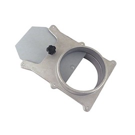 6" OD Self Cleaning No Clog Aluminum Blast Gate Cut Off Valve for Dust Collection System ABG6