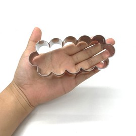 LILIAO Scalloped Edge Cookie Cutter, Biscuit Cutters, Stainless Steel (5 x 2.3 inches)