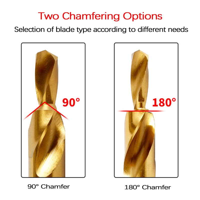 BIBFXAA Two Stage Step Drill Bit M3-M12 Screw Counterbore Twist