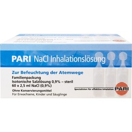 PARI NaCl Inhalation Solution, Pack of 60 Ampoules