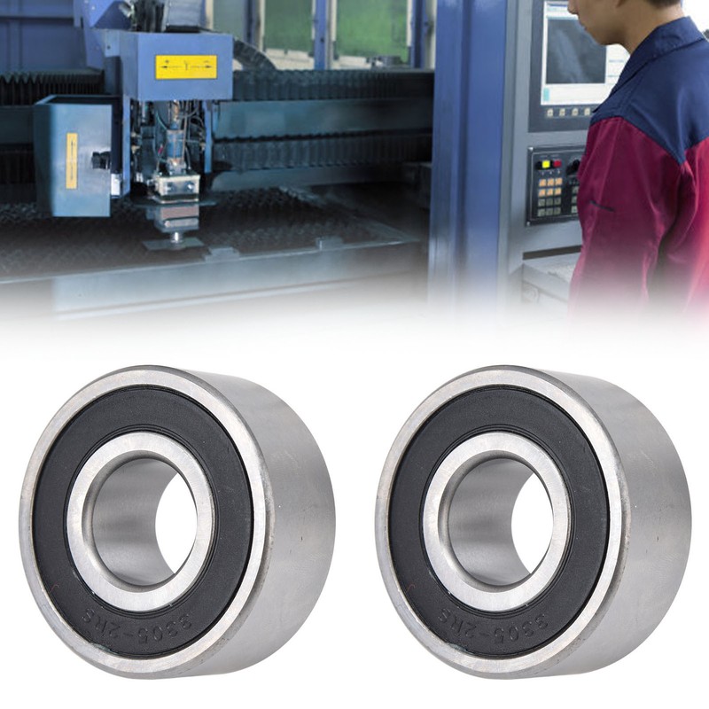 2Pcs Double Row Ball Bearing High Speed Operation Excellent Manufacture
