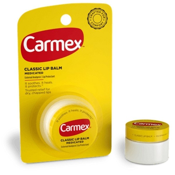 Carmex Classic Lip Balm Medicated, 0.25 oz (Pack of 2)