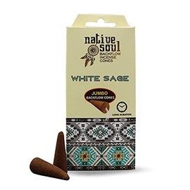 Native Soul White Sage Backflow Incense Cones