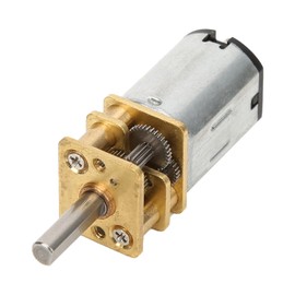 Copper Gear Motor Low Noise High Torsion Reducer Gear Motor, DC 3V Metal Geared Mechanicalcomponents, Made of Copper, Long Service Life, Stable Performance, Optional 15-1000RPM (60RPM)