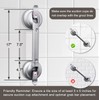 Suction Grab Bar for Shower Bathtub, Heavy Duty Shower Handle