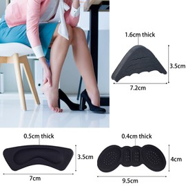 9 Pairs of Heel Pads, Heel Protectors for Too Large Shoes, Heel Holder, Heel Cushion, Shoe Filler, Inserts, Heel Pads, Heel Pads, Heel Pads